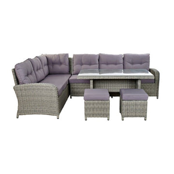 Home Decor Exterior Crystal Polyester Sofa and table set