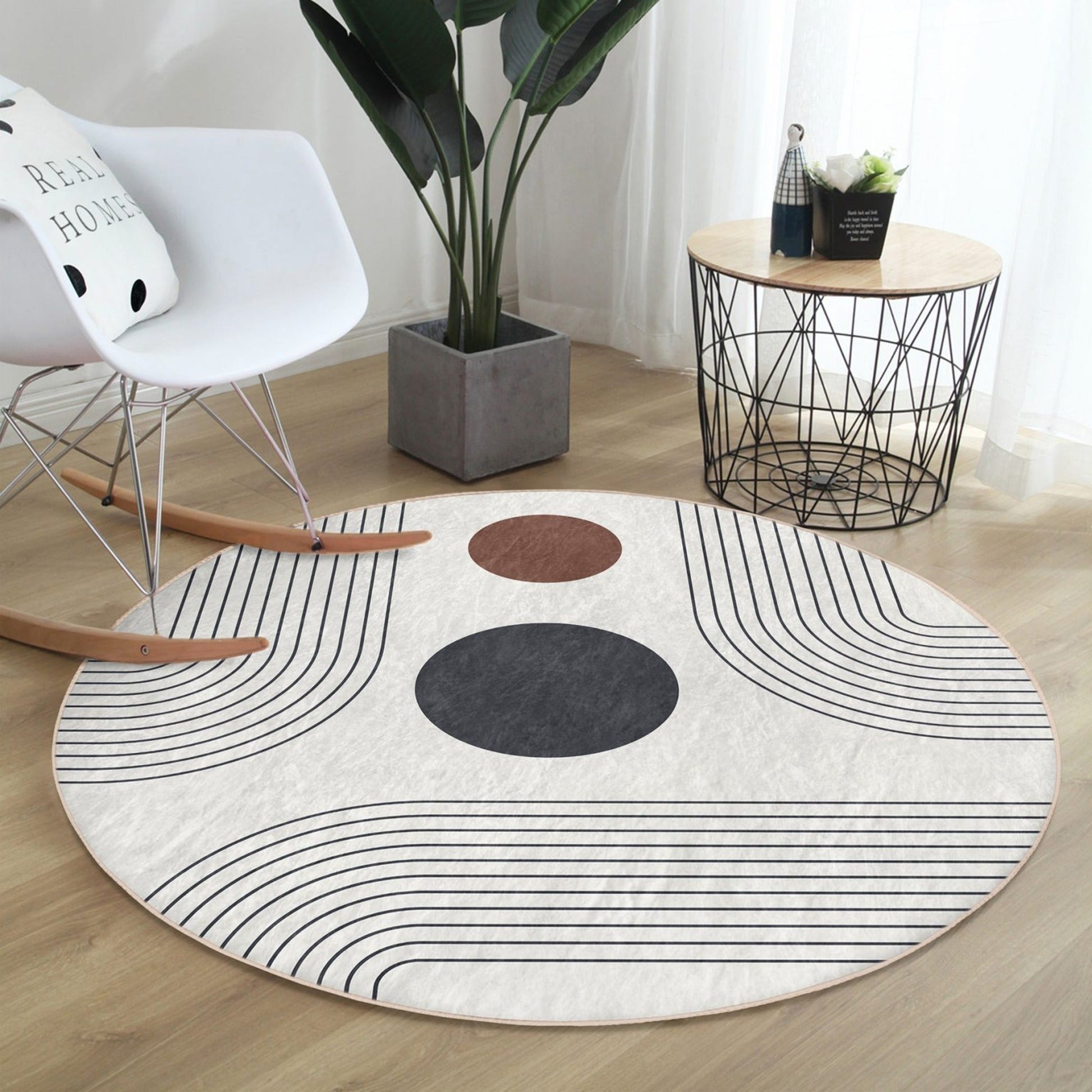 modern abstract rug