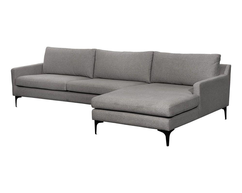 Buy Andie Sofa Chaise - Davis Dark Grey for Ultimate Comfort | Gibonae