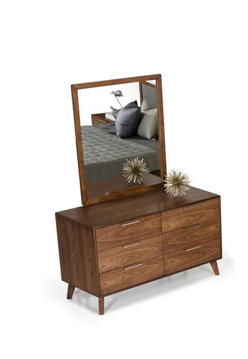 Walnut Veneer MDF and Solid Wood Dresser (30inches)