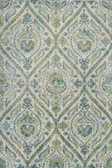 9inches x 13inches  Polypropylene Ivory or Teal Area Rug