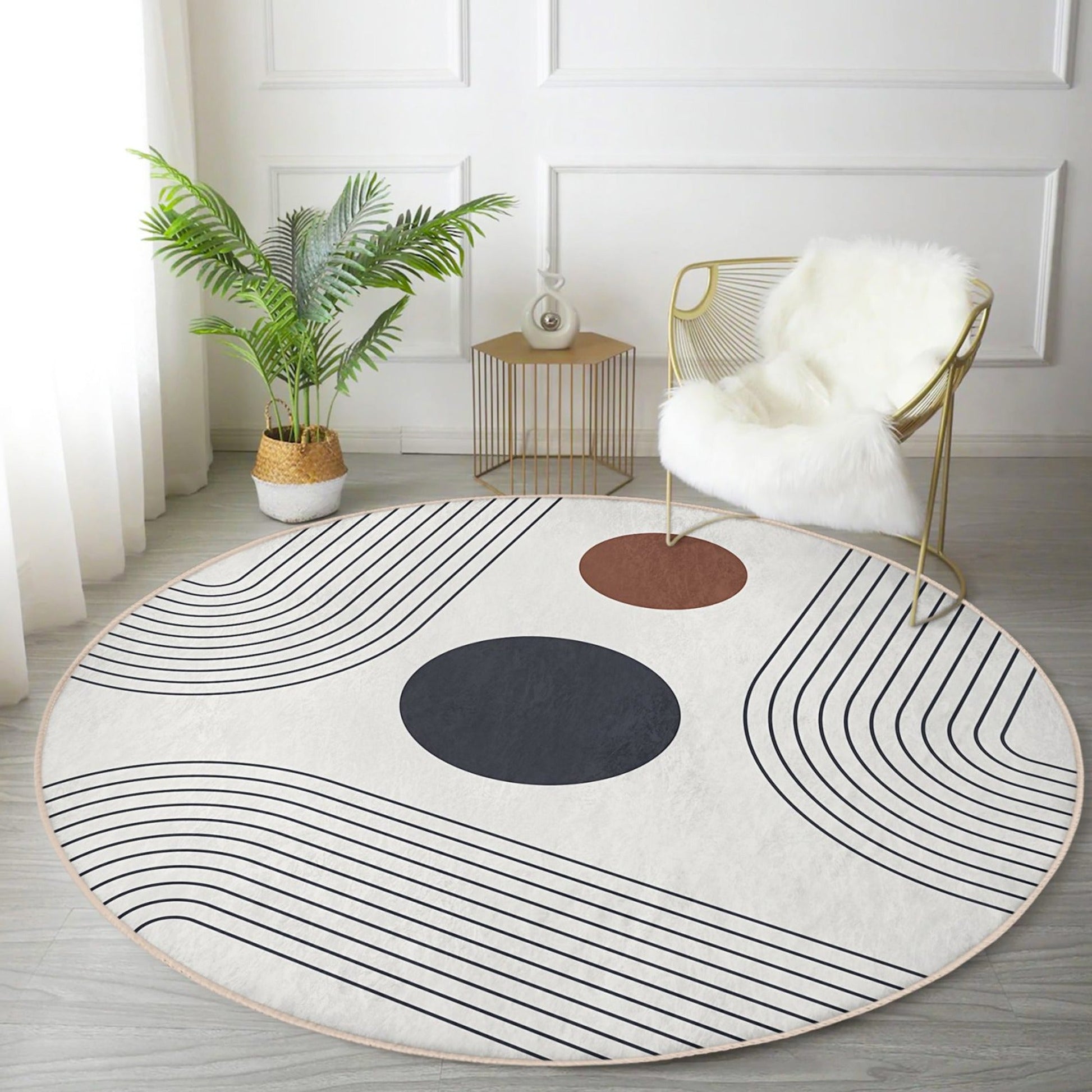 modern abstract rug