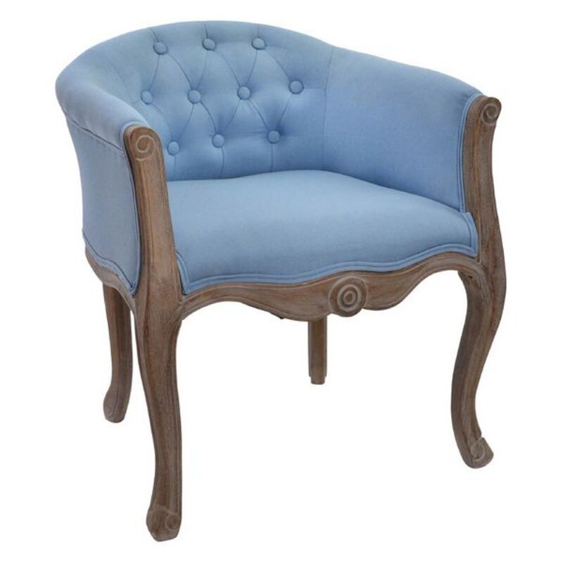 Buy Armchair DKD Home Decor in Blue Polyester Wood for Stylish Comfort | Gibonae