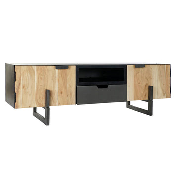 TV furniture DKD Home Decor Black Metal Acacia