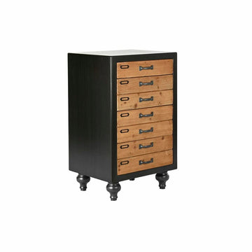 Natural Black Vintage Chest of Drawers