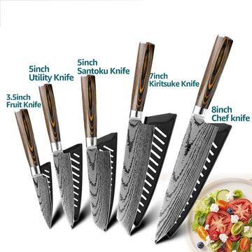 Pattern Steel Kitchen Knife Chef