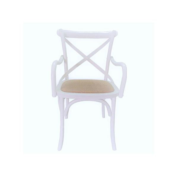 Crossback Carver Dining Chair White