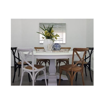 Crossback Carver Dining Chair White