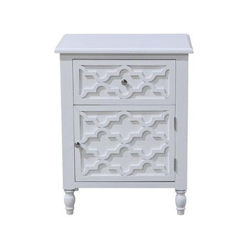 Daintree White Bedside Or Side Table