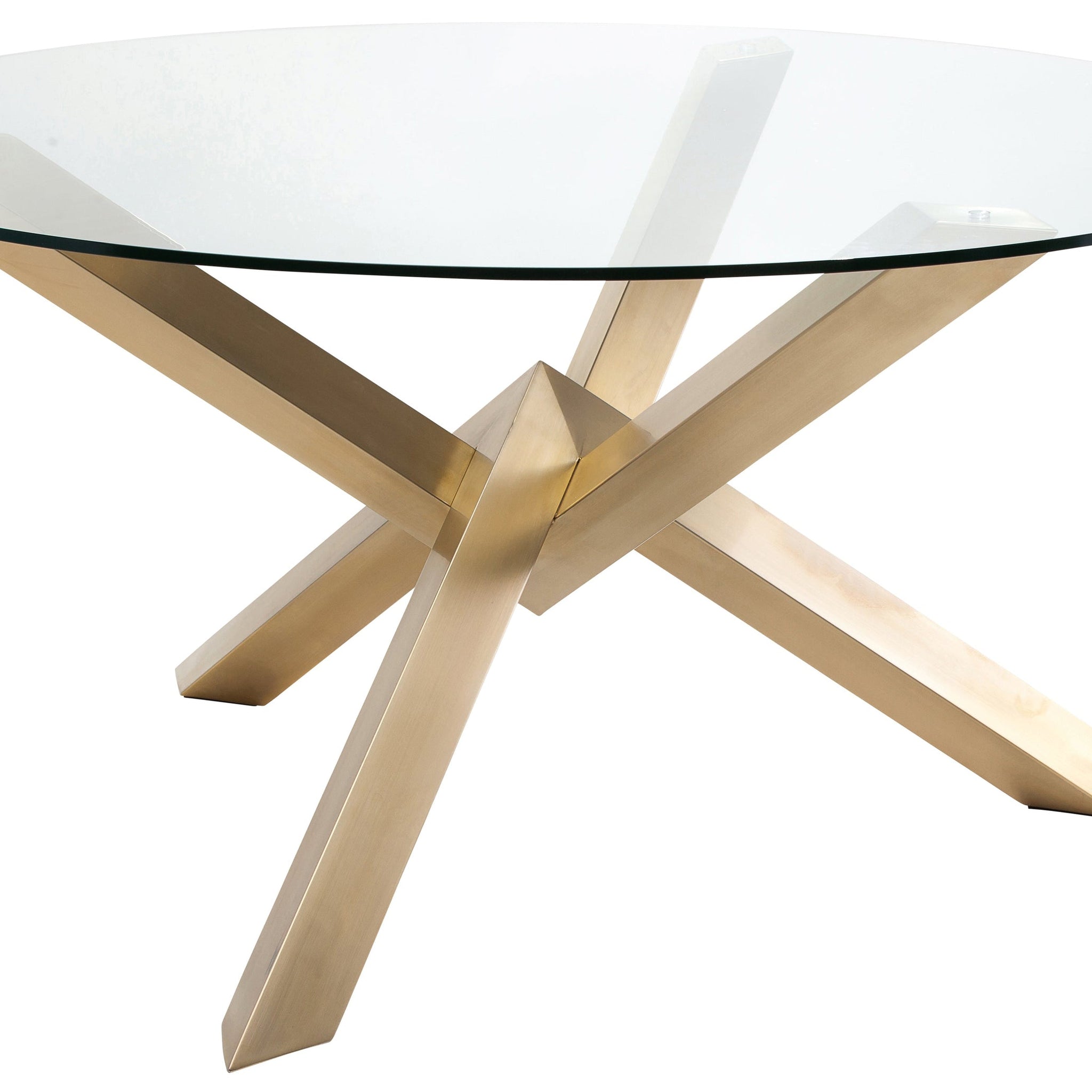 Costa Dining Table-Gold Base 72"