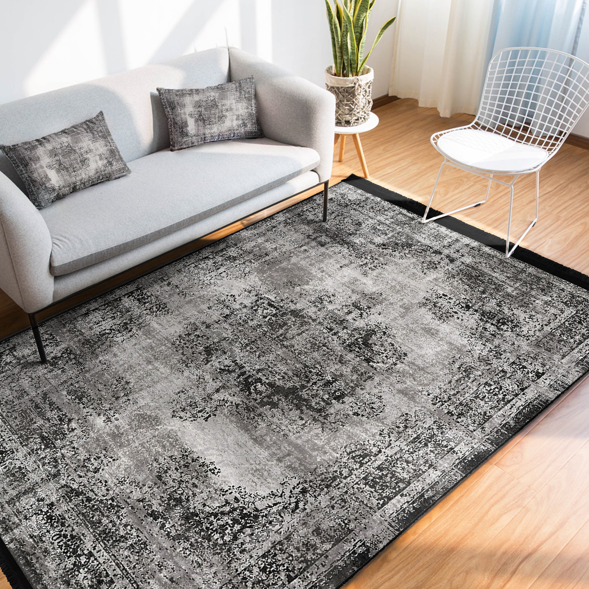 Living Room Washable Area Rug Homeezone