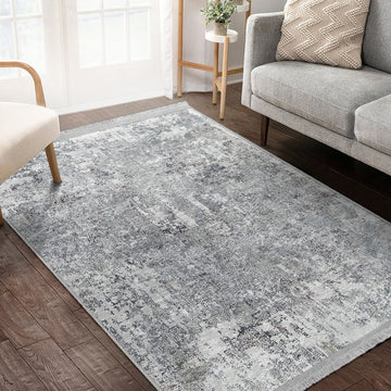 Grey Bedroom Decor Washable Area Rug