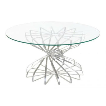 Dining Table DKD Home Decor Silver Crystal Iron