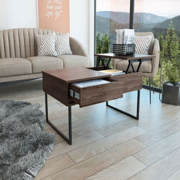 Lift Top Coffee Table With Drawer Vezu