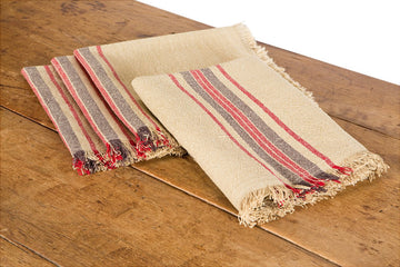 XD15008 Natural Linen Stripe Napkins