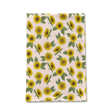 Sunflower Watercolor Tea Towel