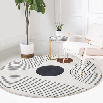 Abstract Round Rug