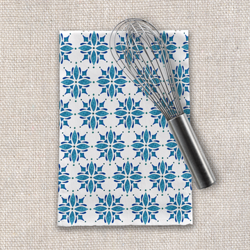 Blue Tile Tea Towel