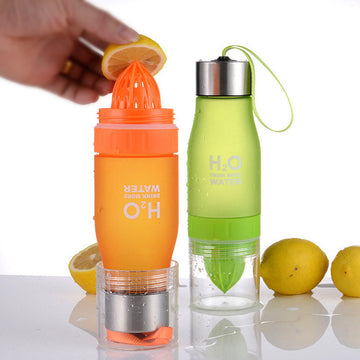 Water Bottle H2O Fruit Infuser Drink Outdoor Sport