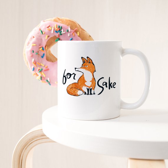 For Fox Sake Ceramic Coffee Mug