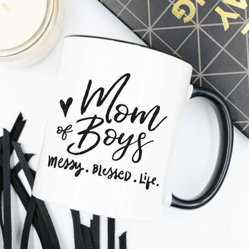 Mom Of Boys Blessed Coffee Mug