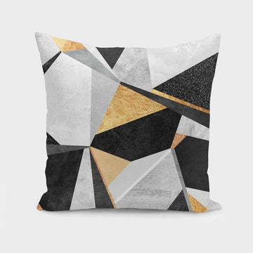 Geometry Gold Cushion/Pillow